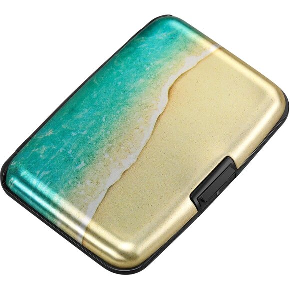 Wallet Credit Cards Holder Beach - Picture 1 of 7